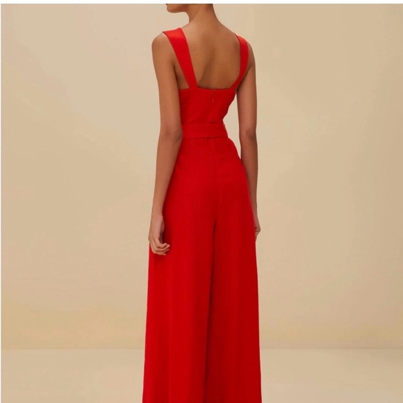 NWT Farm Rio Red Sleeveless Jumpsuit - Picture 2 of 6